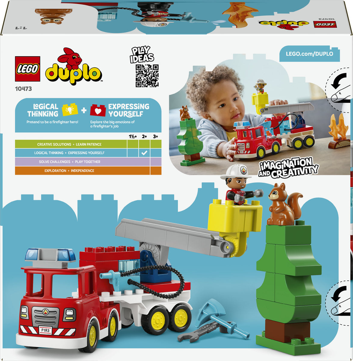 LEGO DUPLO Fire Engine with Hose and Firefighter 10473