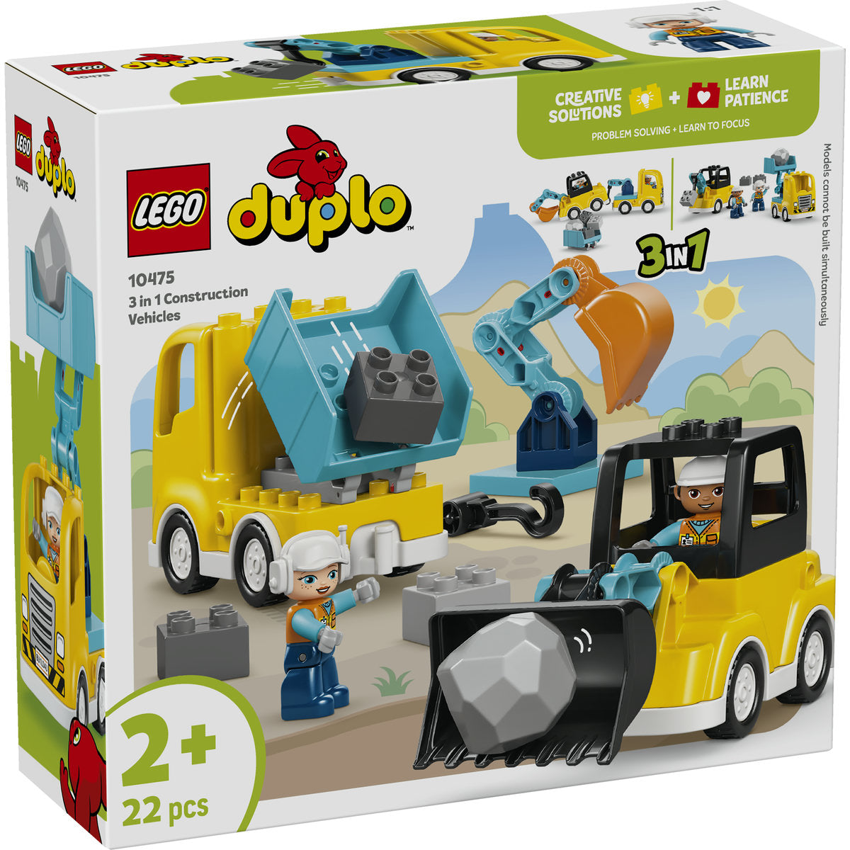 LEGO DUPLO 3 in 1 Construction Vehicles 10475