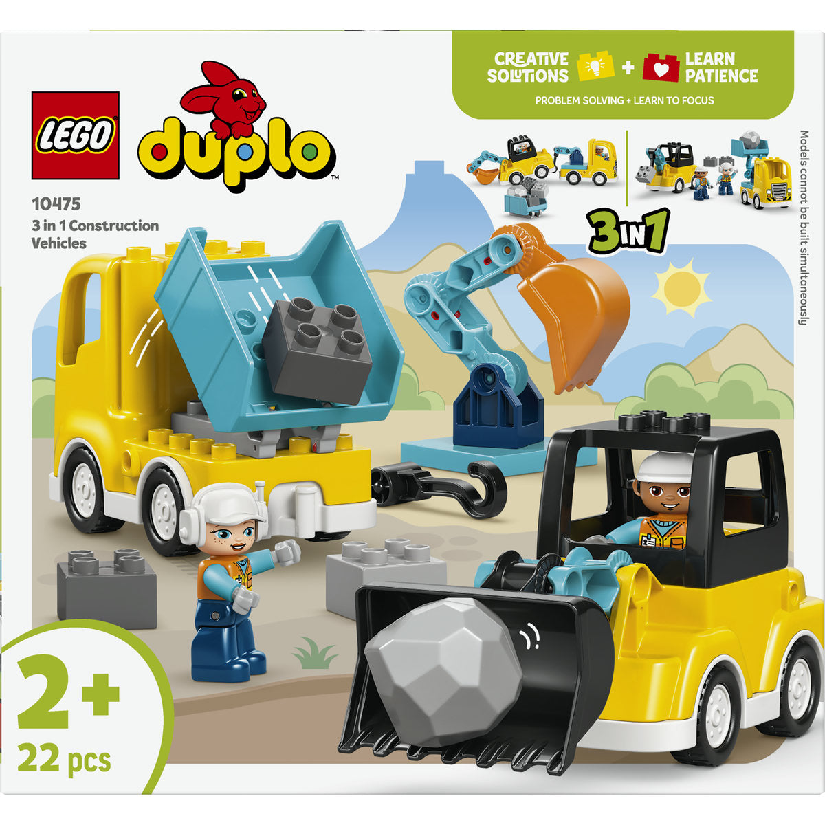 LEGO DUPLO 3 in 1 Construction Vehicles 10475