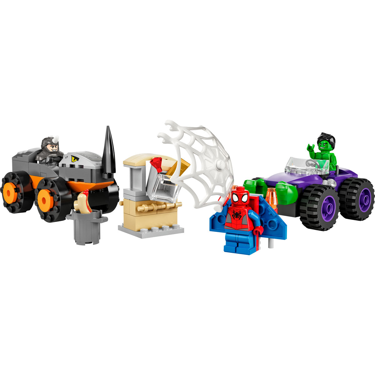 LEGO Marvel Hulk vs. Rhino Truck Showdown 10782