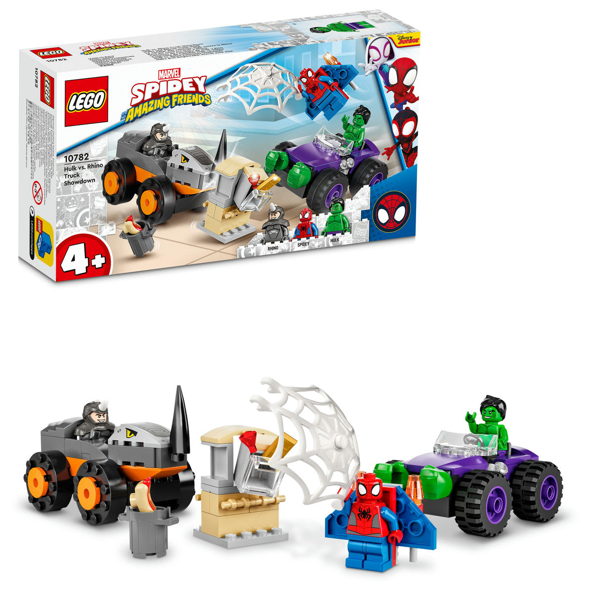 LEGO Marvel Hulk vs. Rhino Truck Showdown 10782
