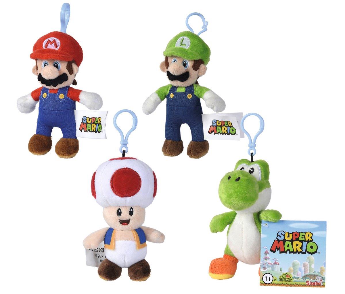 Super Mario 12.5cm Plush Keychain Plush Assortment