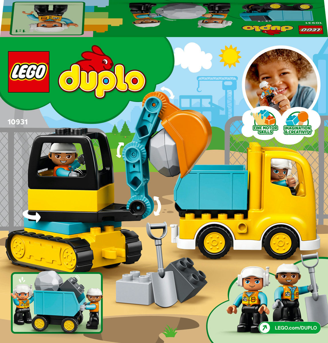 LEGO DUPLO Truck & Tracked Excavator 10931