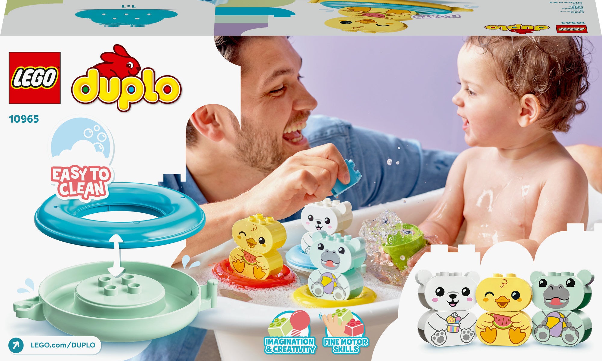 LEGO DUPLO Bath Time Fun: Floating Animal Train 10965