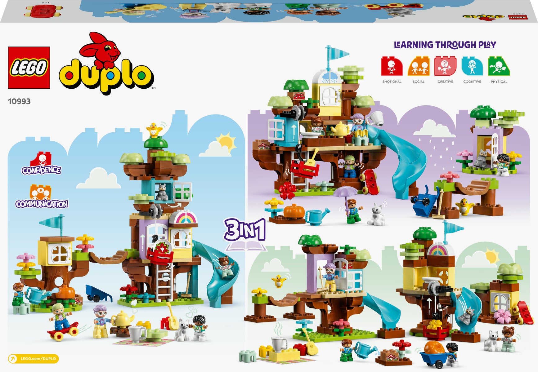 LEGO DUPLO 3in1 Tree House Set with Animals 10993