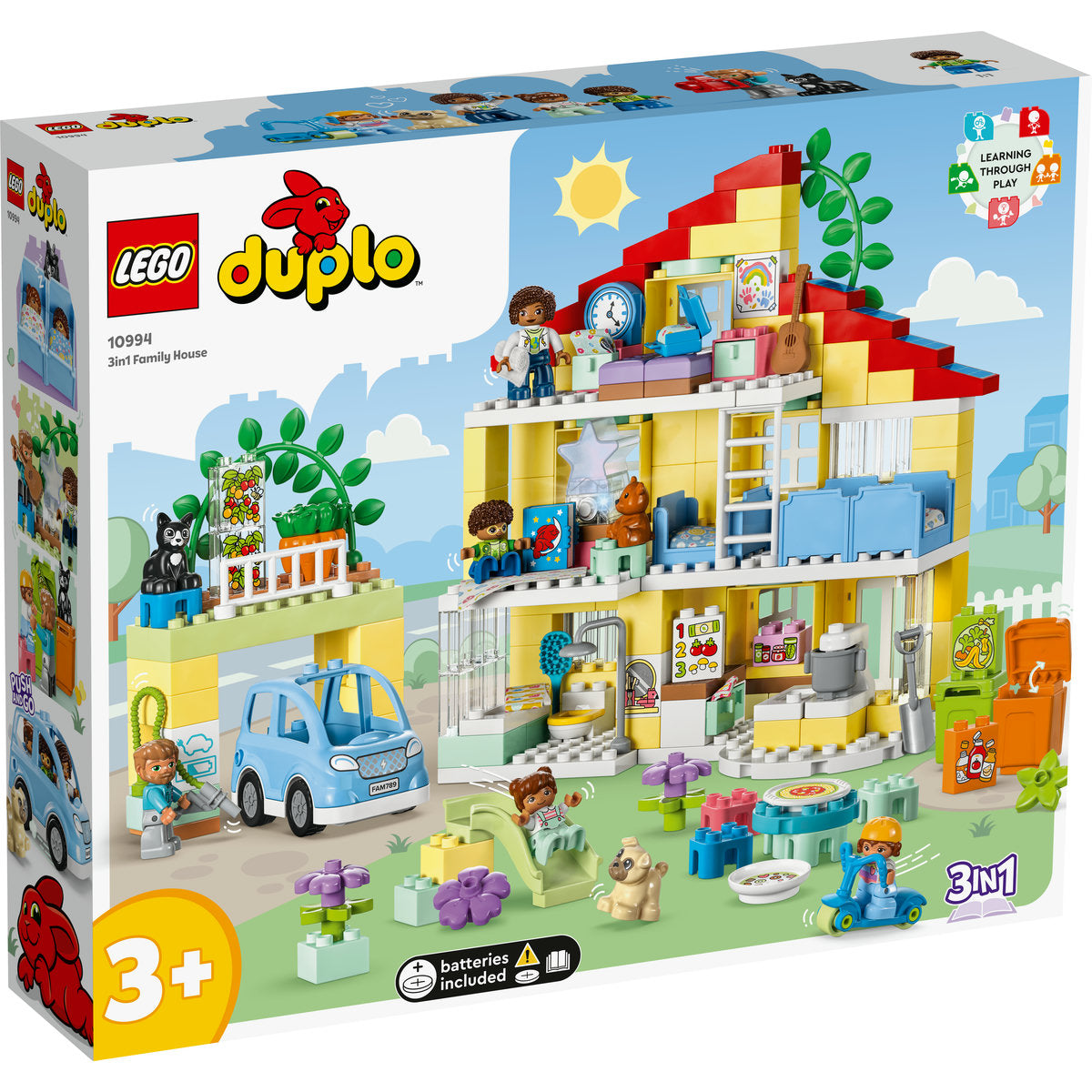 LEGO DUPLO 3in1 Family House Set with Toy Car 10994