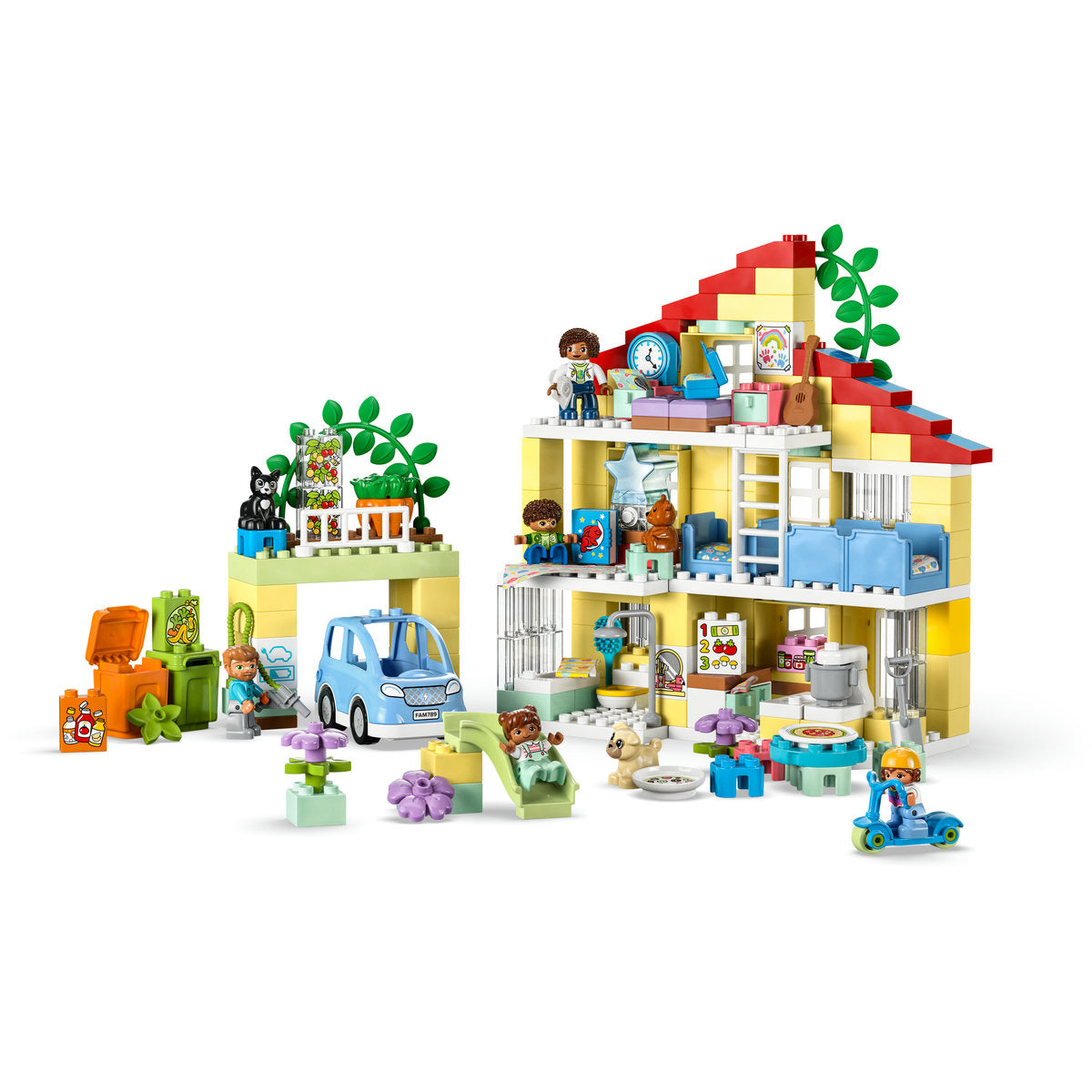 LEGO DUPLO 3in1 Family House Set with Toy Car 10994