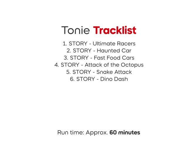 Tonies Hotwheels Lets Race
