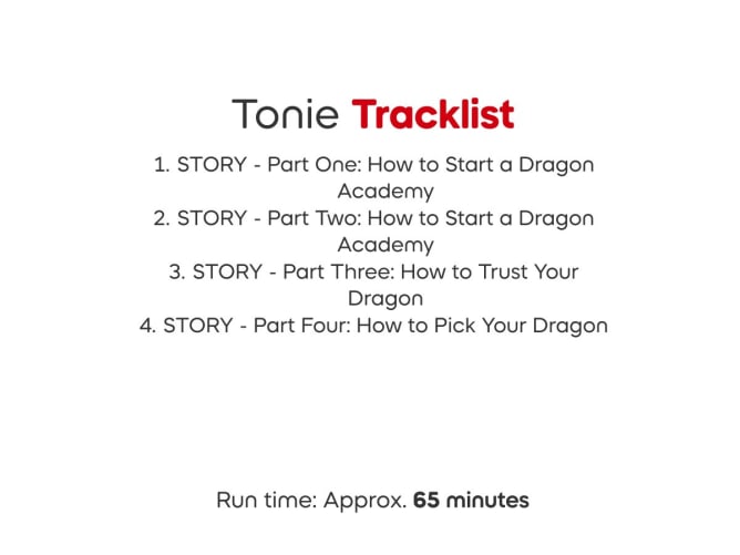 Tonies How to Train Your Dragon: Toothless