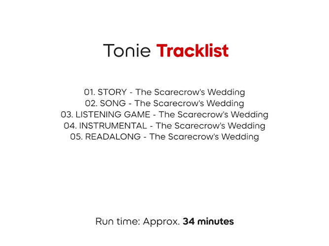 Tonies Julia Donaldson The Scarecrow's Wedding Audio Character