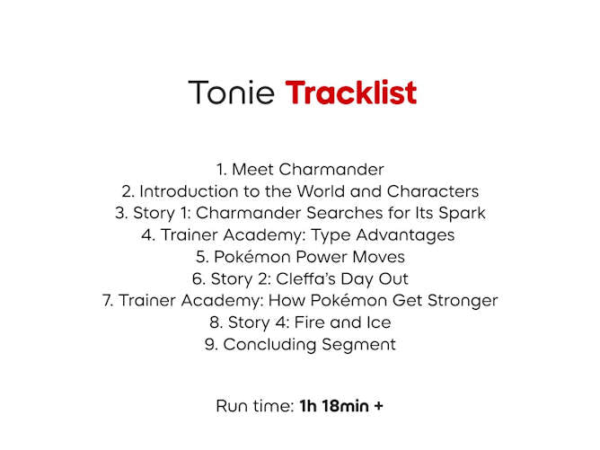 Tonies Pokémon Charmander Audio Character