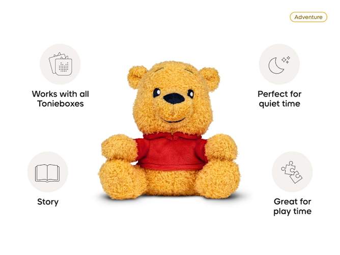 Tonies Cuddle Tonie Disney Winnie the Pooh Audio Plush