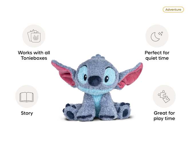 Tonies Cuddle Tonie Disney Stitch Audio Plush