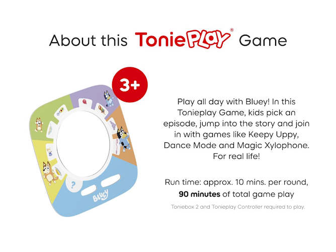 Tonies Tonieplay Bluey A Playful Day with Bluey Interactive Game