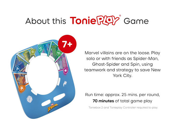 Tonies Marvel Spider-Man Neighbourhood Hero Tonieplay Audio Character