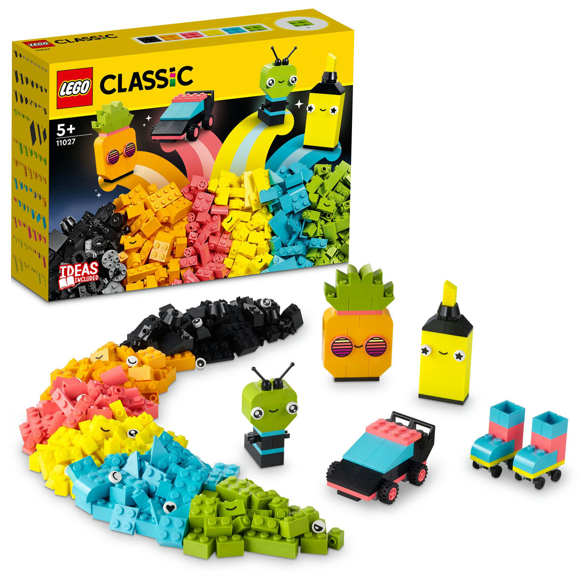 LEGO Classic Creative Neon Fun Toy Bricks Set 11027