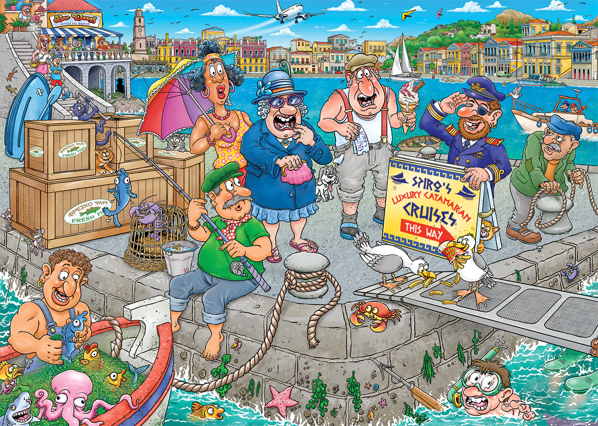 Jumbo Wasgij Original 47 Boating Bedlam! 1000 Piece Jigsaw Puzzle
