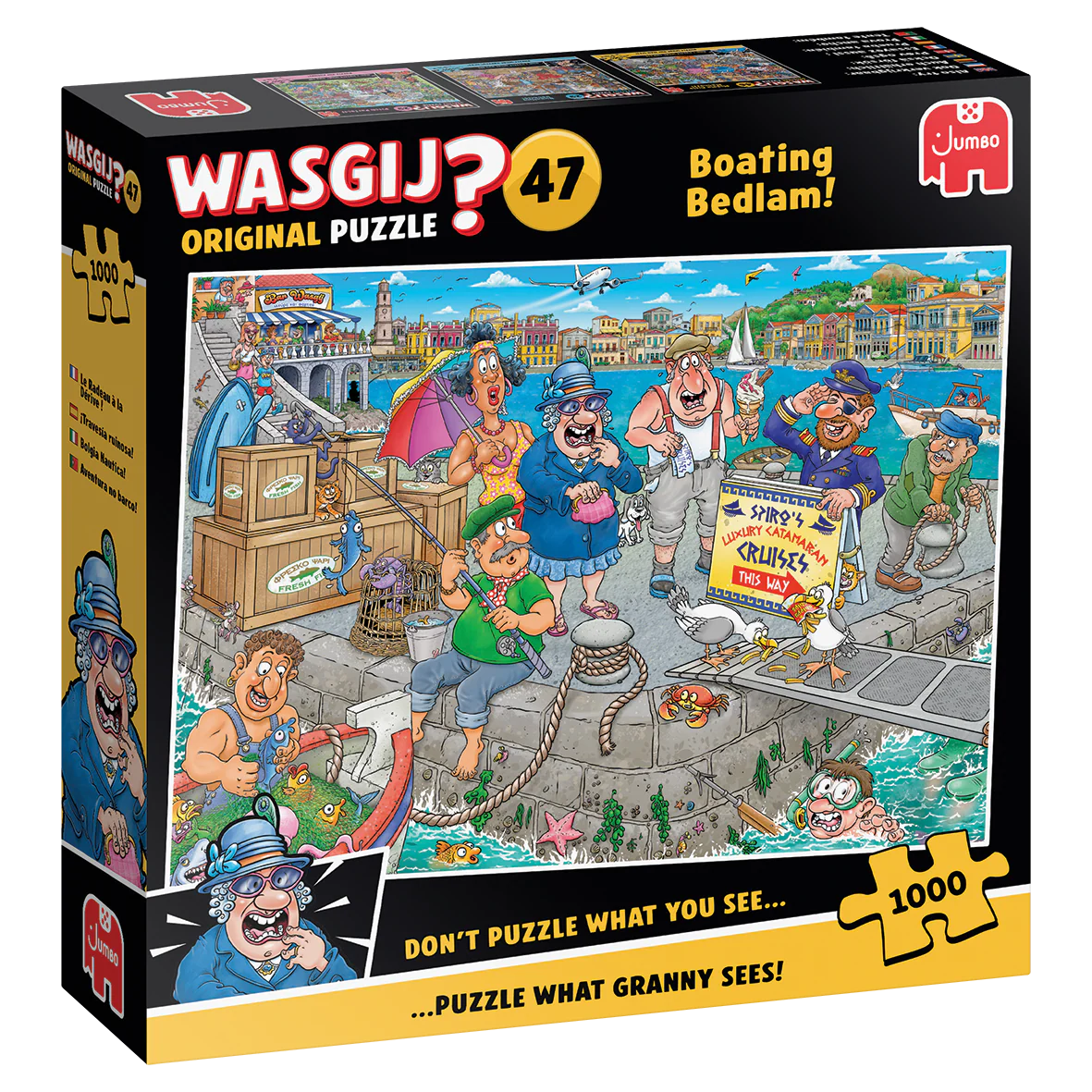 Jumbo Wasgij Original 47 Boating Bedlam! 1000 Piece Jigsaw Puzzle