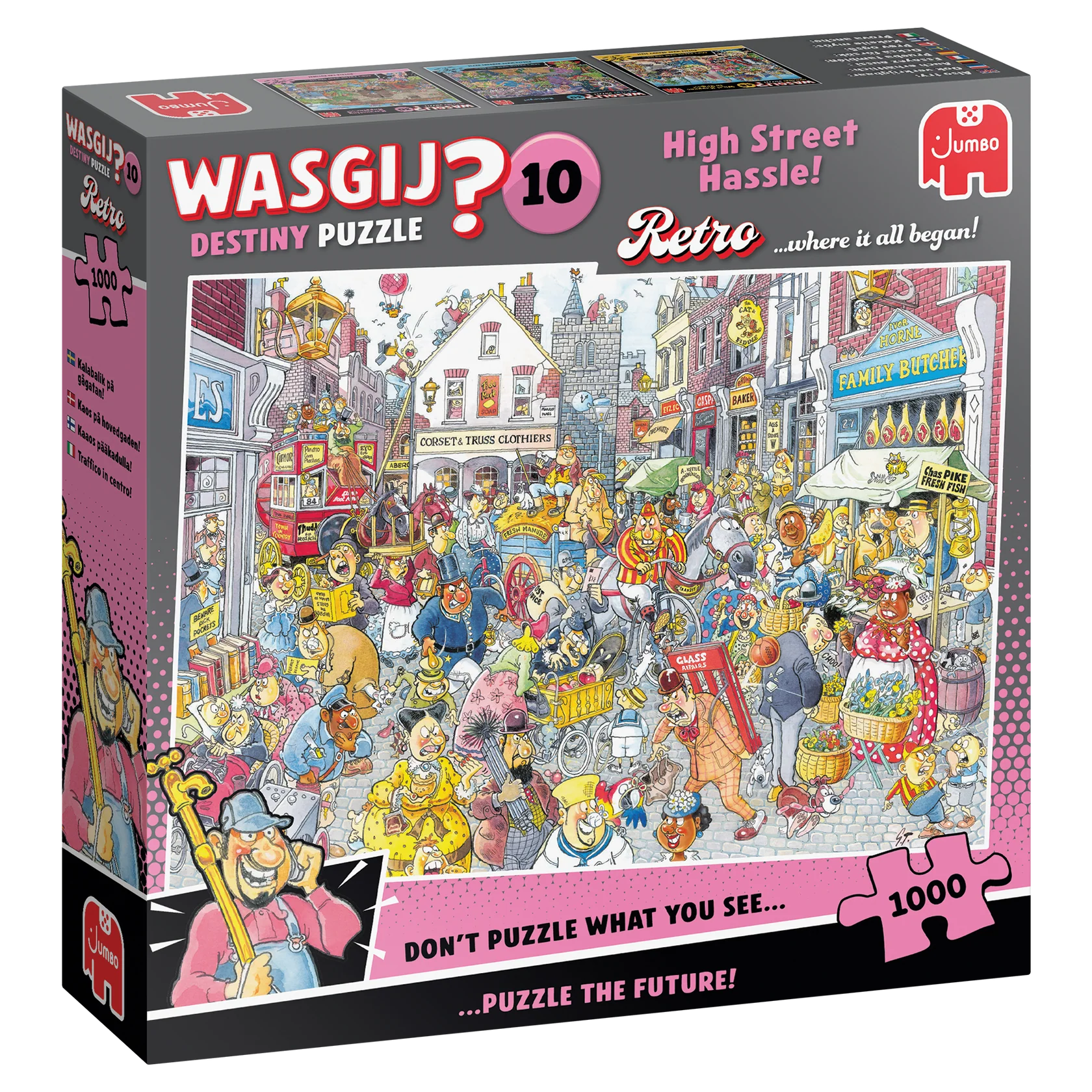 Jumbo Wasgij Retro Mystery 10 High Street Hassle! 1000 Piece Jigsaw Puzzle