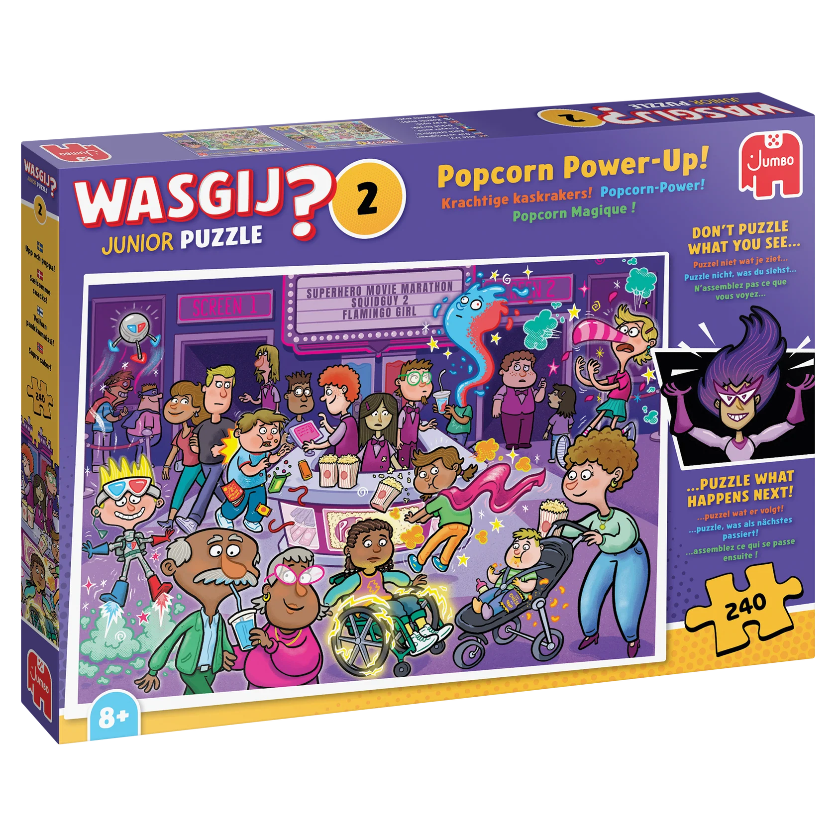 Jumbo Wasgij Junior 2 Popcorn Power-Up! 240 Piece Jigsaw Puzzle