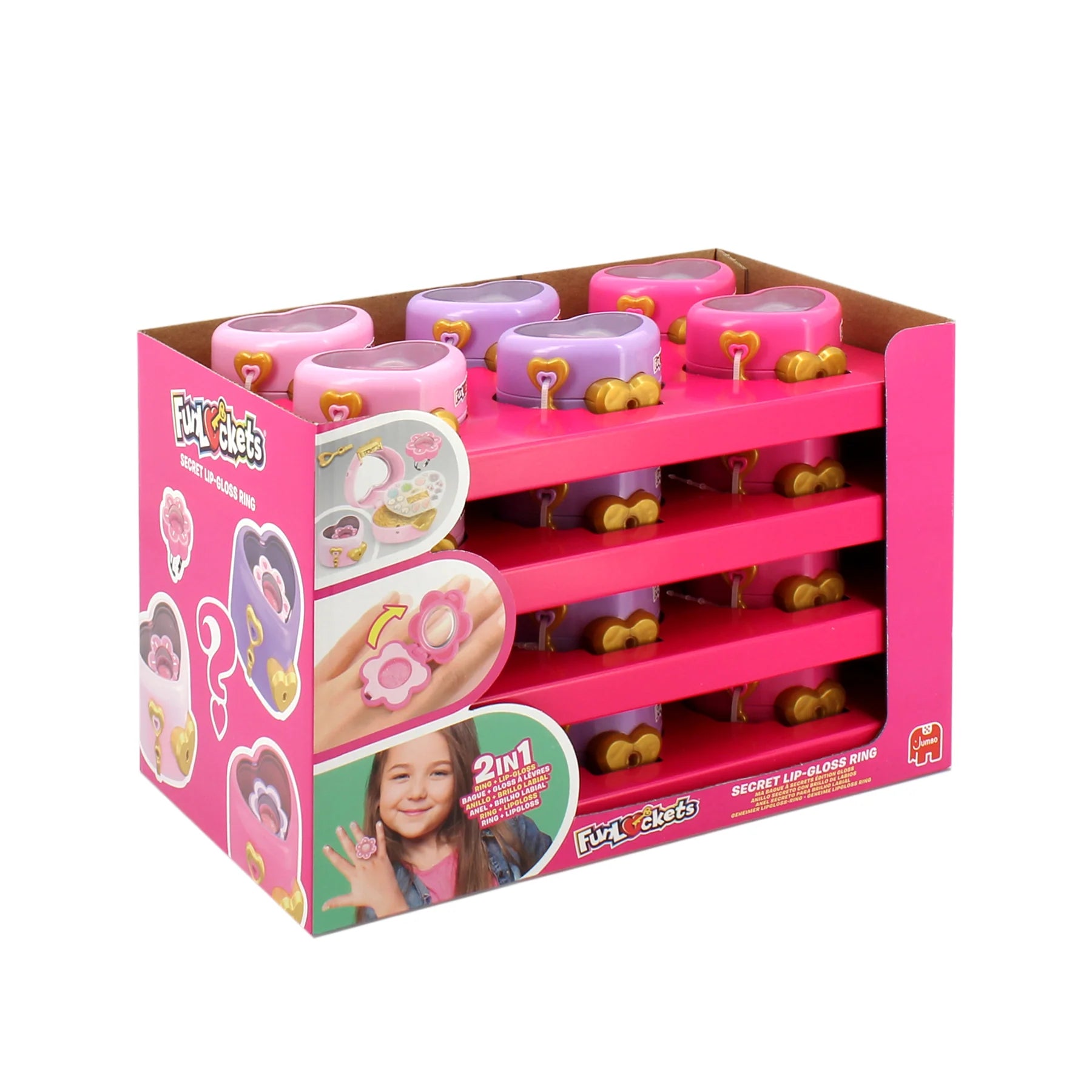 Funlockets Secret Lipgloss Ring Asst