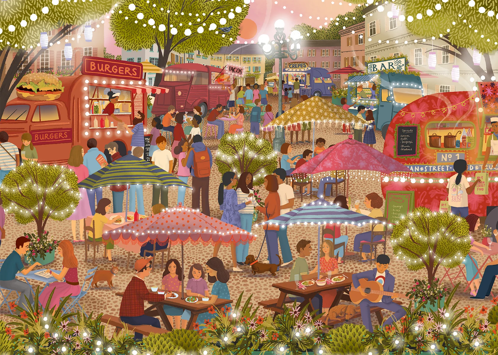 Jumbo Falcon de luxe Foodie Festival 1000 Piece Jigsaw Puzzle