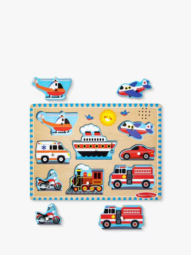Melissa & Doug Sound Puzzle Vehicles