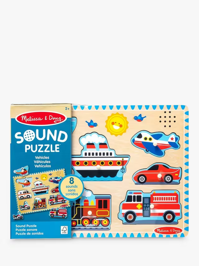 Melissa & Doug Sound Puzzle Vehicles