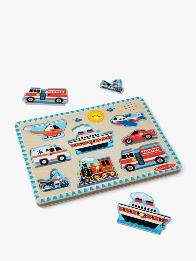 Melissa & Doug Sound Puzzle Vehicles