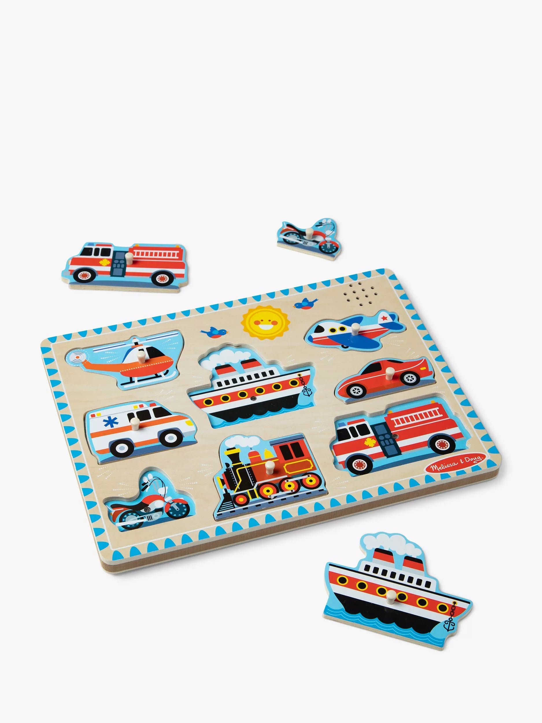 Melissa & Doug Sound Puzzle Vehicles