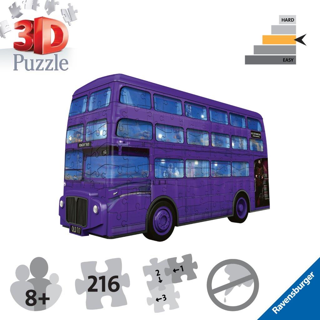 Harry Potter Knight Bus 216pc 3D Puzzle