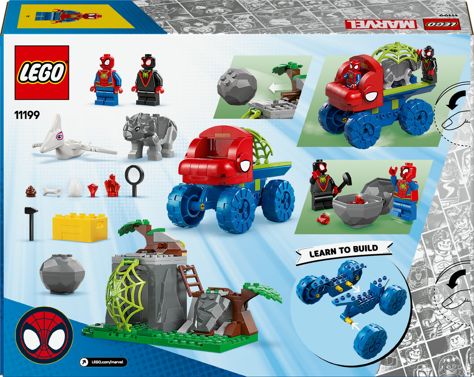LEGO Marvel Spidey And His Amazing Friends Team Spidey Dino Crawler Rescue 11199