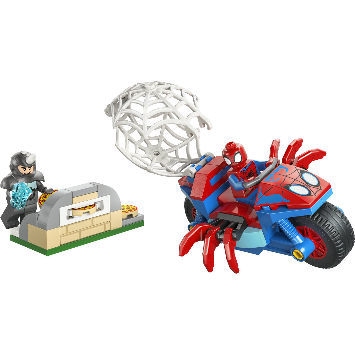 LEGO Marvel Spidey on his Motorcycle vs. Rhino 11206