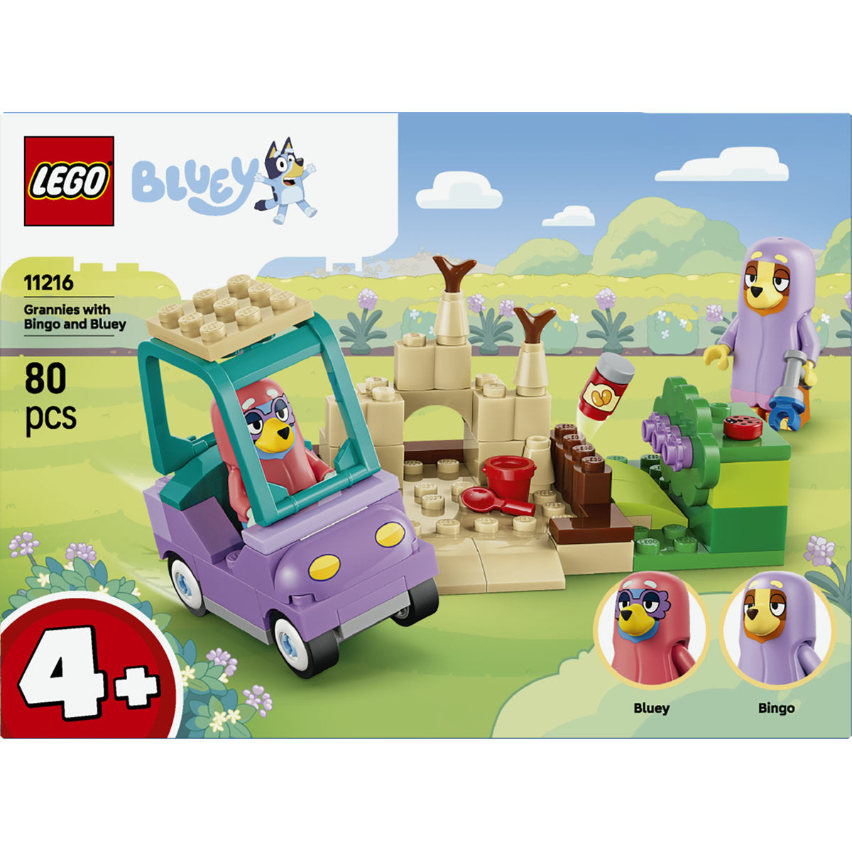 LEGO Bluey Granny's House with Bingo and Bluey Building Set 11216