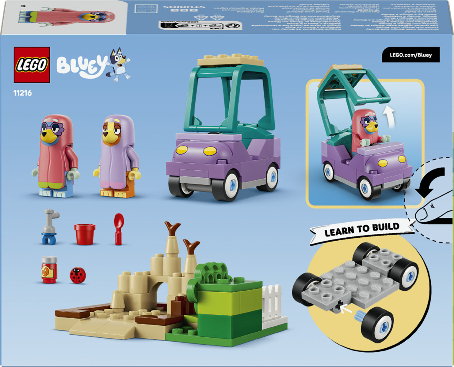 LEGO Bluey Granny's House with Bingo and Bluey Building Set 11216