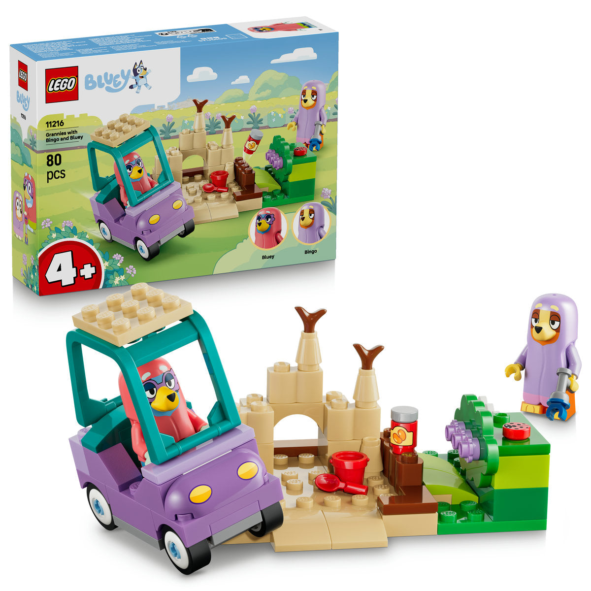 LEGO Bluey Granny's House with Bingo and Bluey Building Set 11216