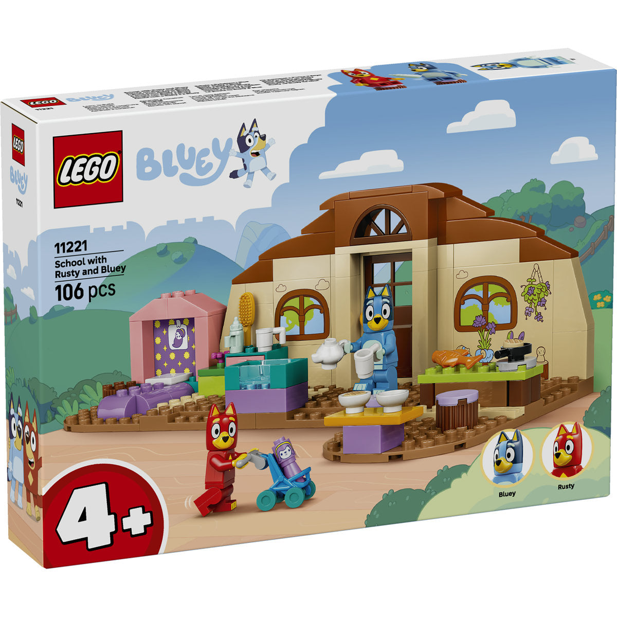 LEGO Bluey School with Rusty and Bluey Building Set 11221