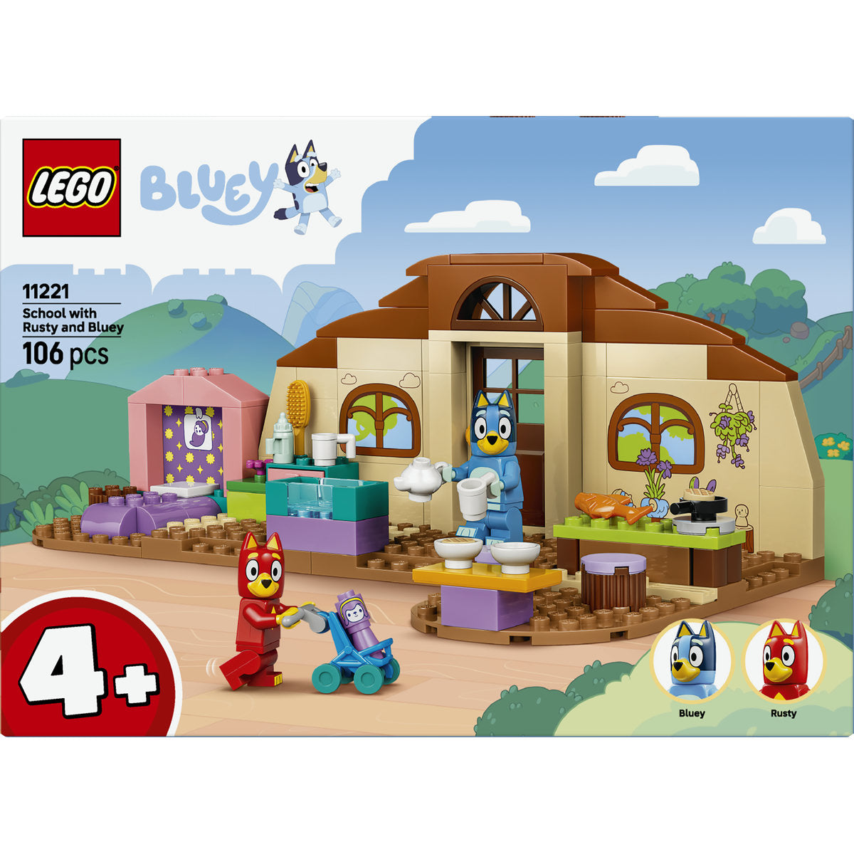 LEGO Bluey School with Rusty and Bluey Building Set 11221