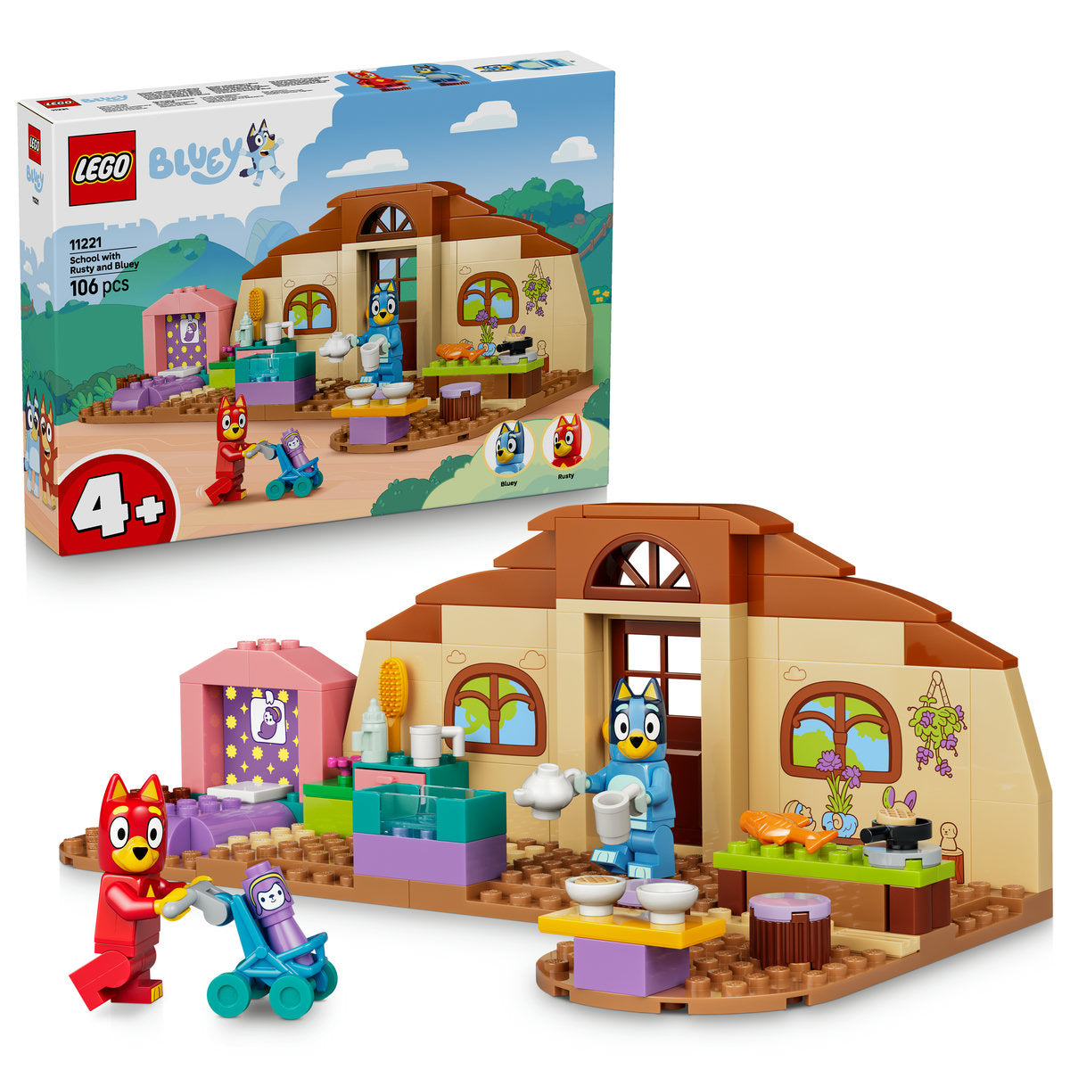 LEGO Bluey School with Rusty and Bluey Building Set 11221