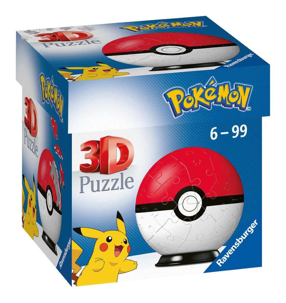 Ravensburger Pokémon 3D Puzzle Ball 54 Piece Puzzle