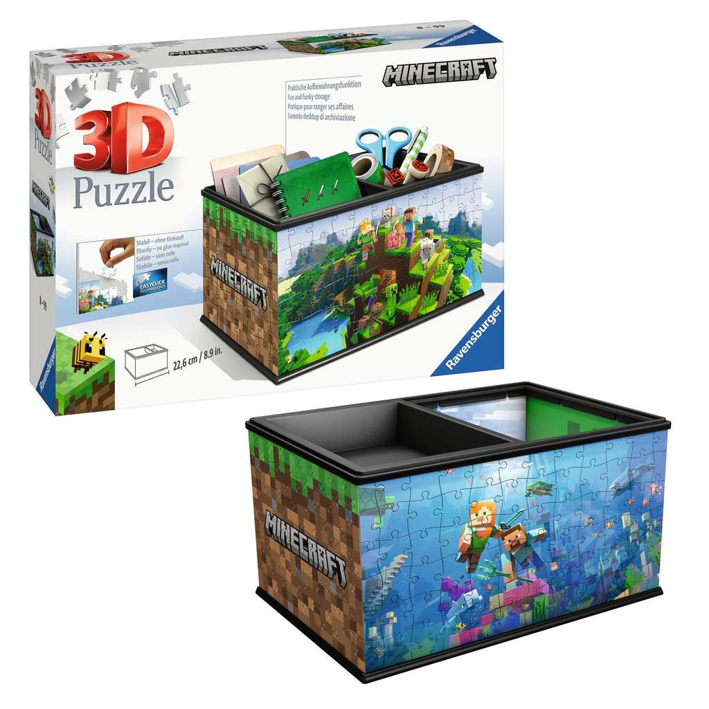 Ravensburger Minecraft Storage Box 216 Piece 3D Jigsaw Puzzle