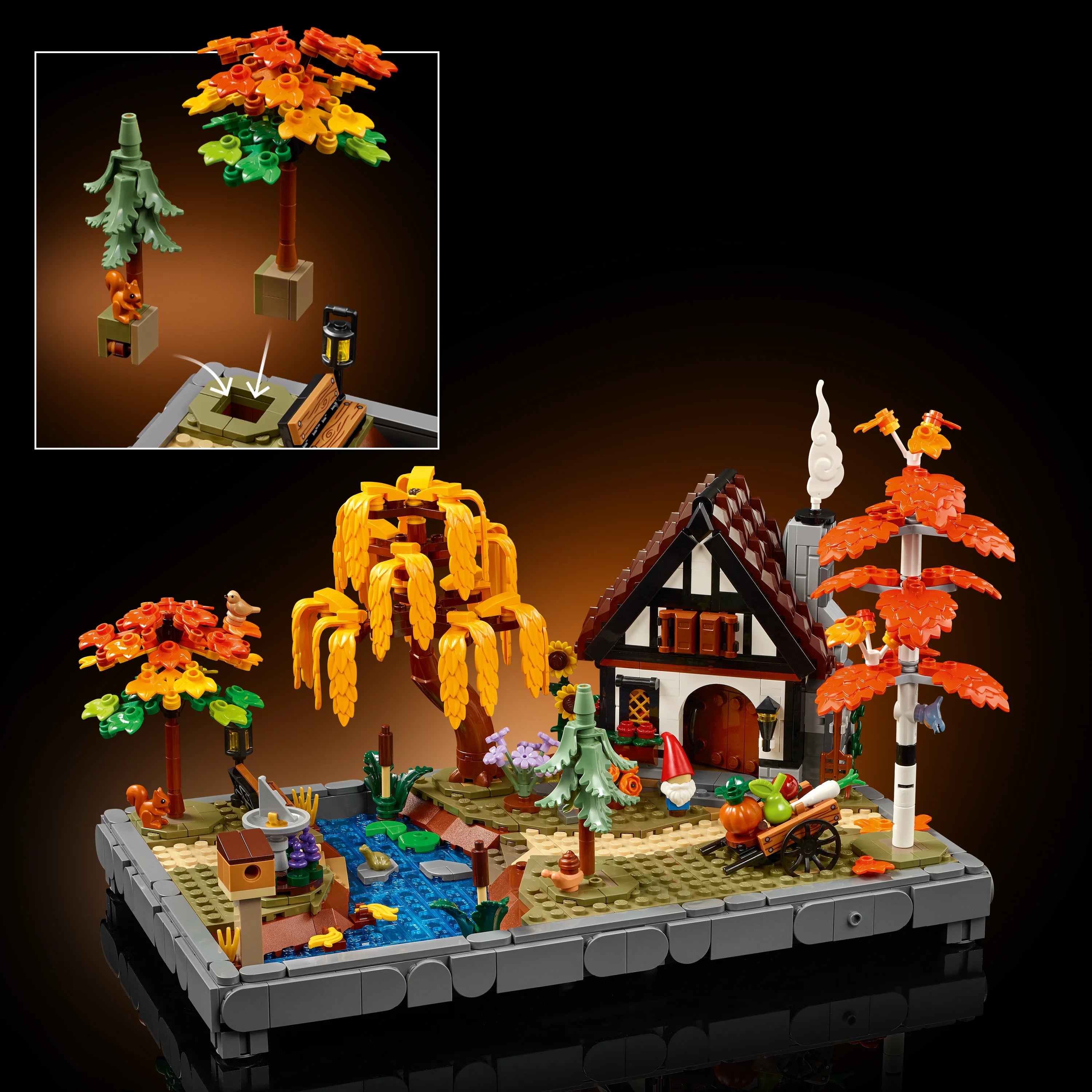 LEGO Icons Autumn Cottage Garden Model Kit 11372