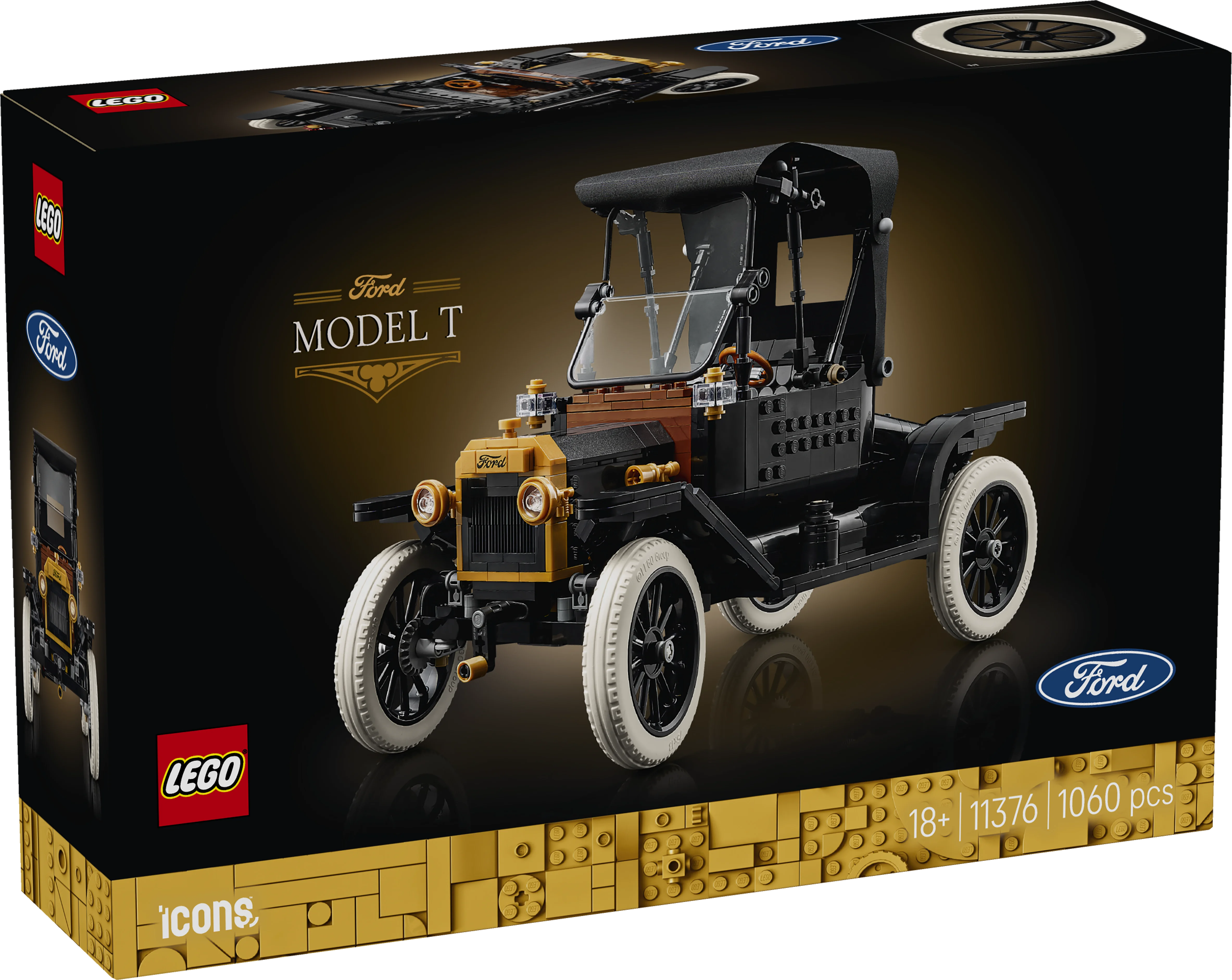 LEGO Icons Ford Model T Car Kit for Adults 11376