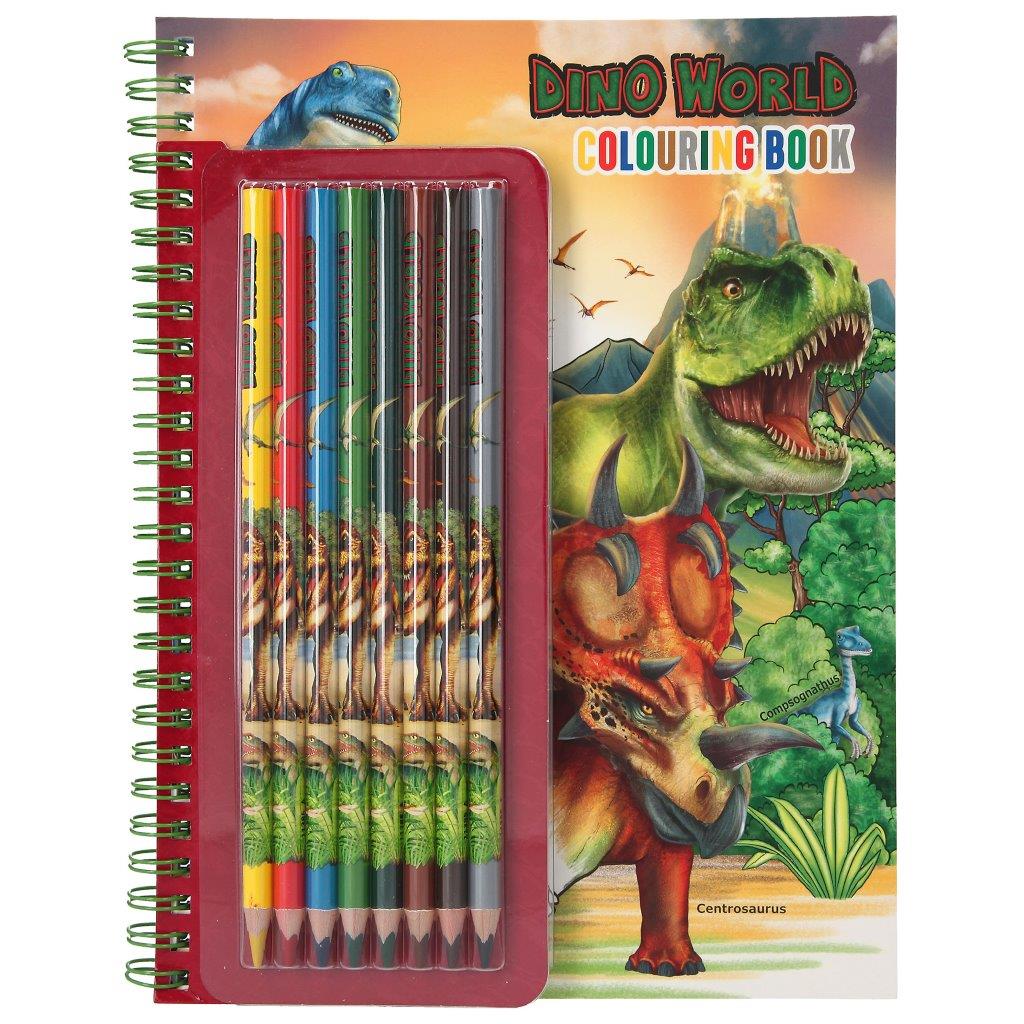 Dino World Colouring Book