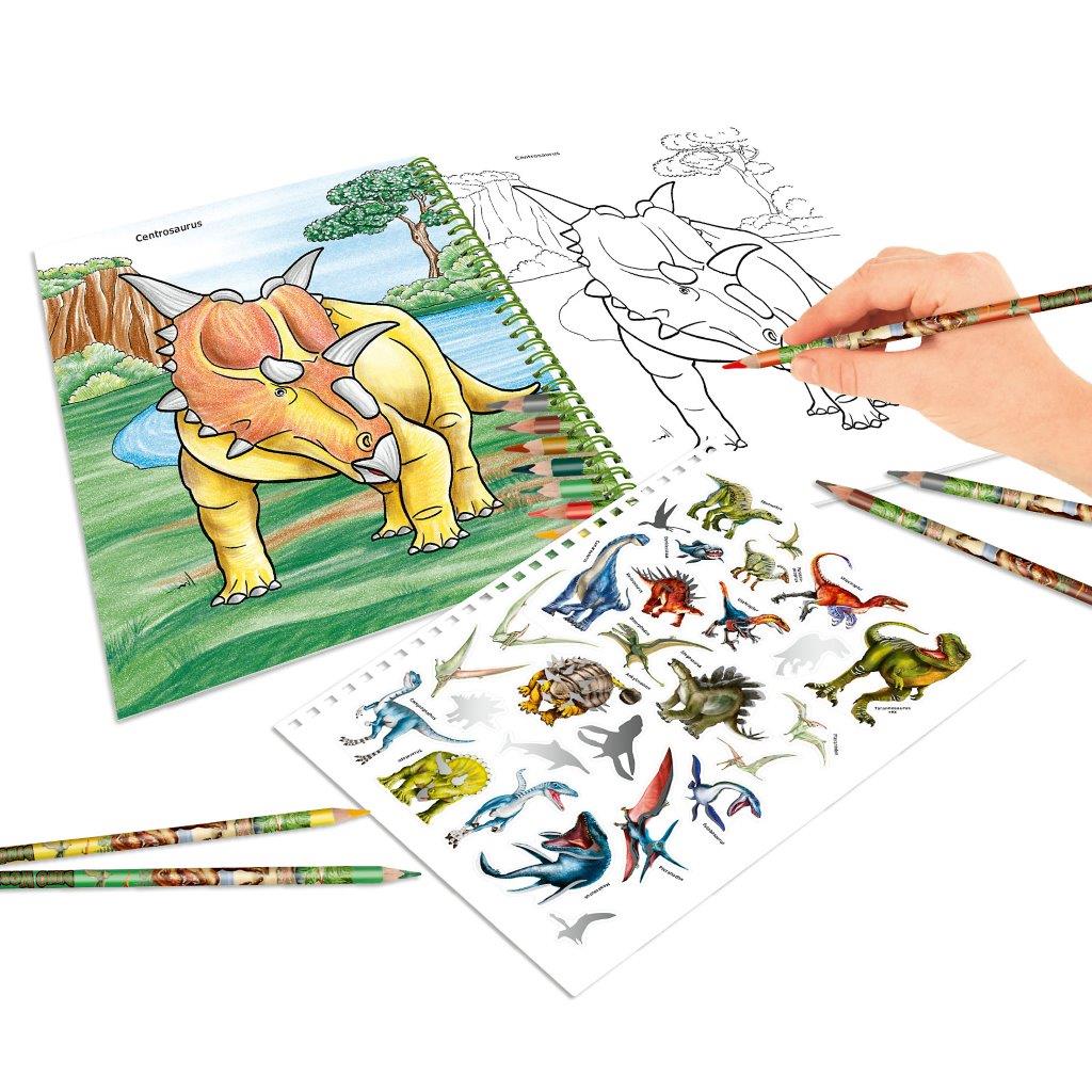 Dino World Colouring Book