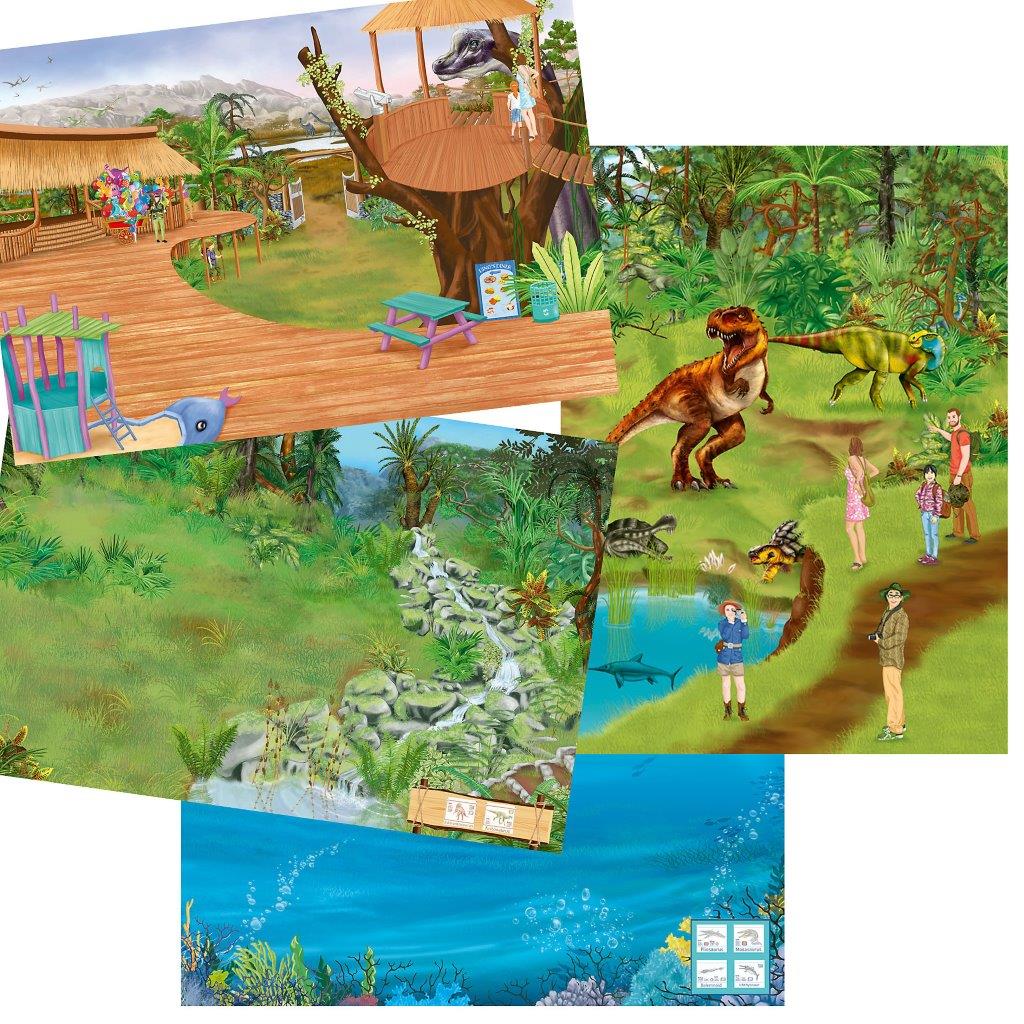 Dino World Create Your Own Zoo Activity and Sticker book