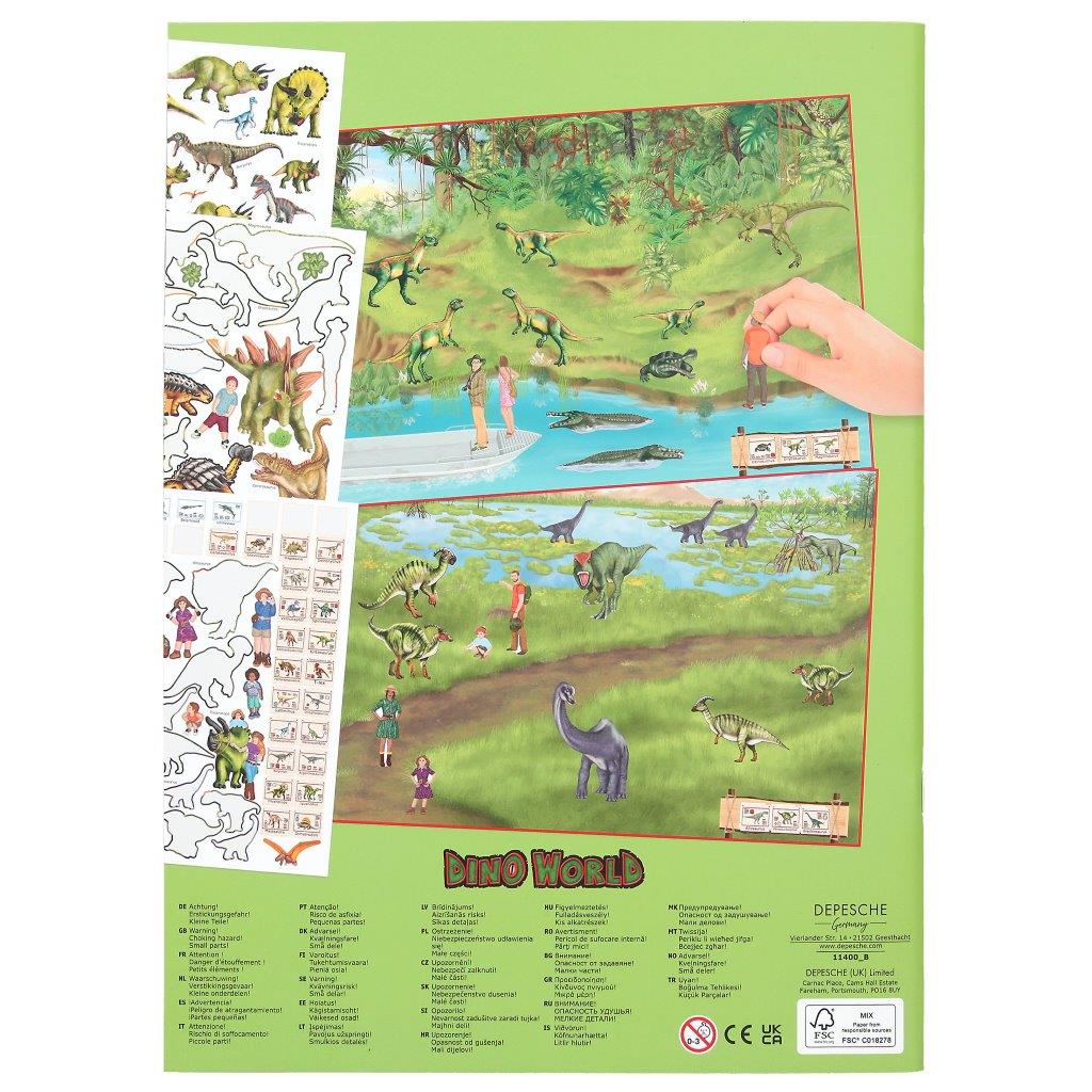 Dino World Create Your Own Zoo Activity and Sticker book