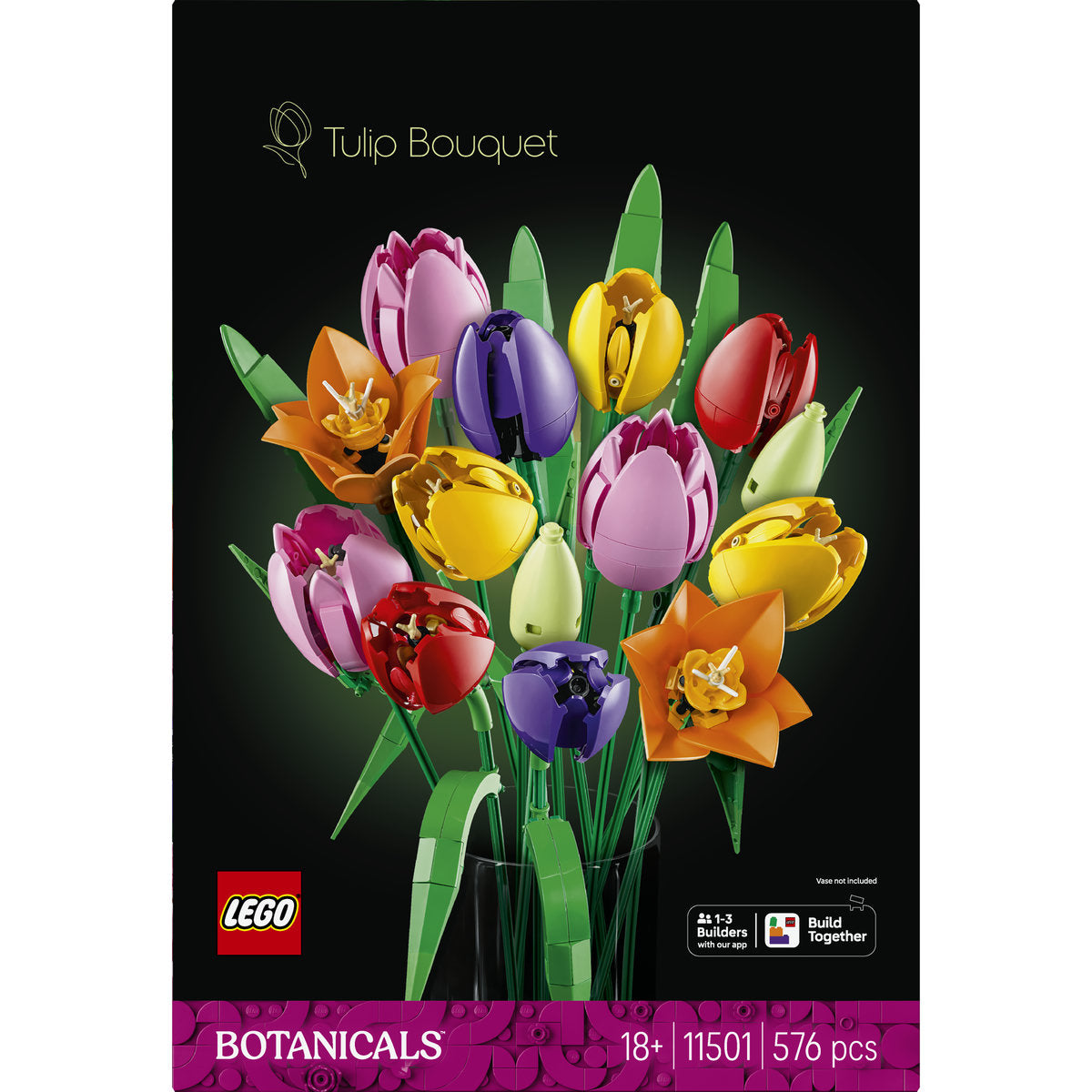 LEGO Botanicals Tulip Bouquet Faux Flowers Set 11501