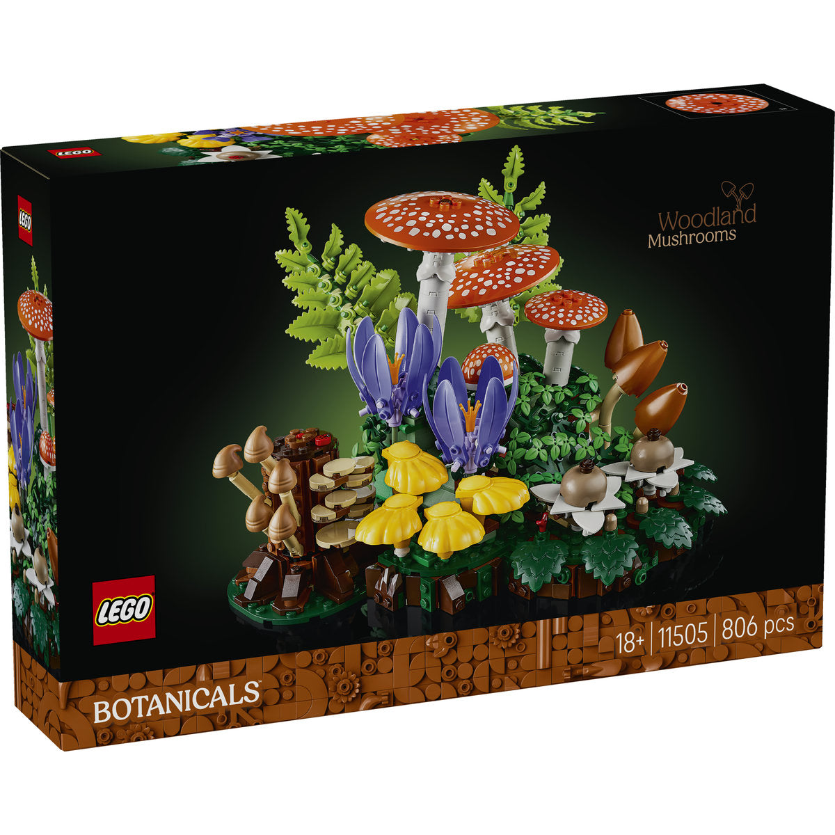 LEGO Botanicals Woodland Mushrooms Decor Building Set 11505