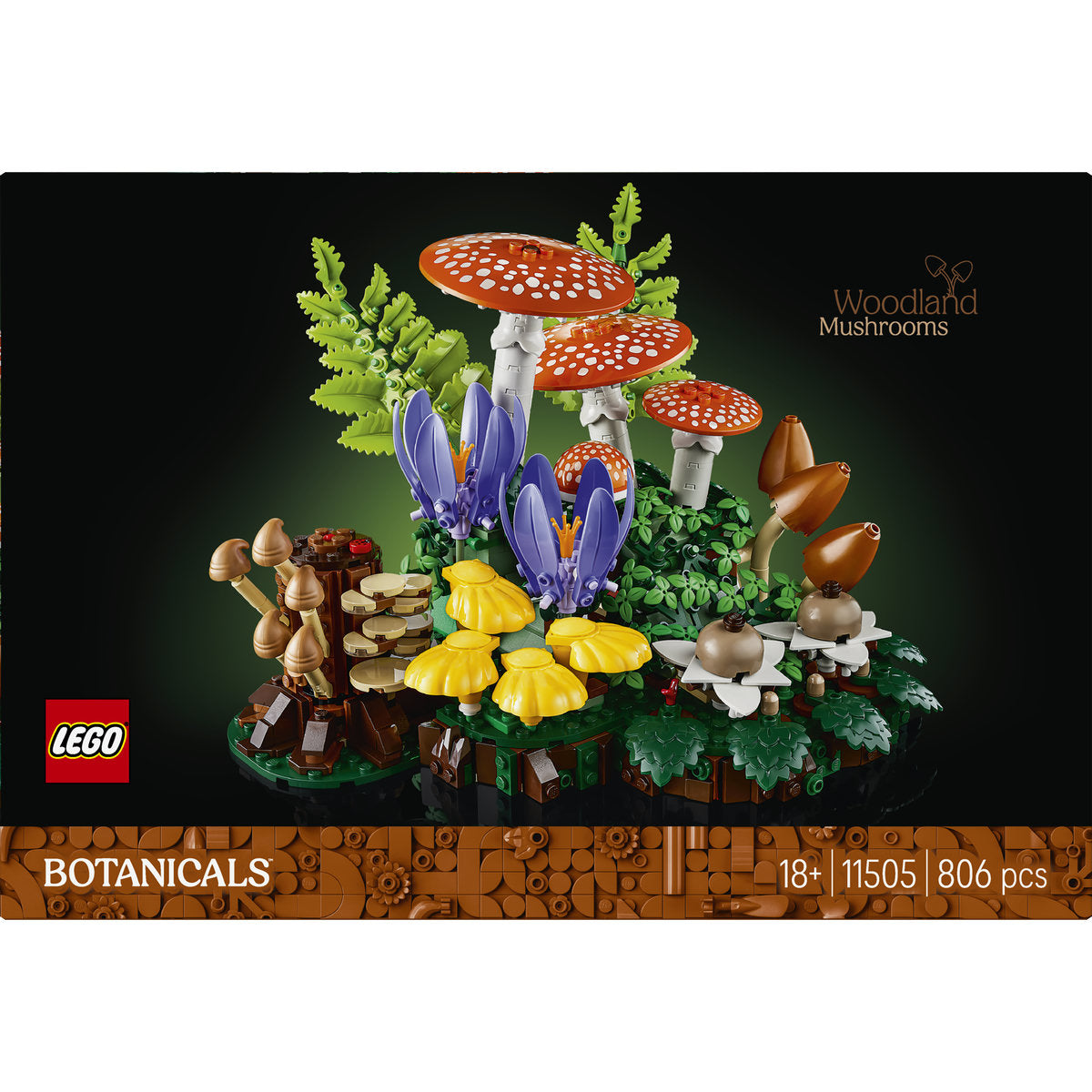 LEGO Botanicals Woodland Mushrooms Decor Building Set 11505
